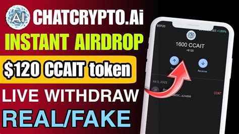 CCAIT Token Withdraw Method Chatcrypto Airdrop 1600 CCAIT Token