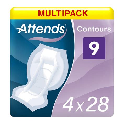 Multipack X Attends Contours Ml Pack Ageukincontinence Co Uk