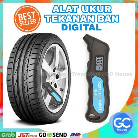 Jual MANOMETER Tire PRESSURE GAUGE Alat Ukur TEKANAN BAN Digital Bar