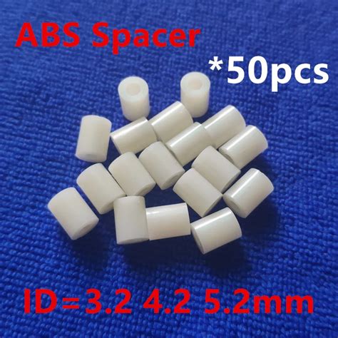 50pcs M3 M4 M5 White Nylon Abs Round Spacer Standoff Washer Nylon Spacer Round Hollow Standoff