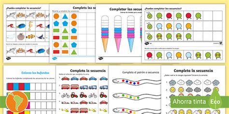 Ficha De Actividad Completa Las Secuencias Teacher Made Kisahsekolah