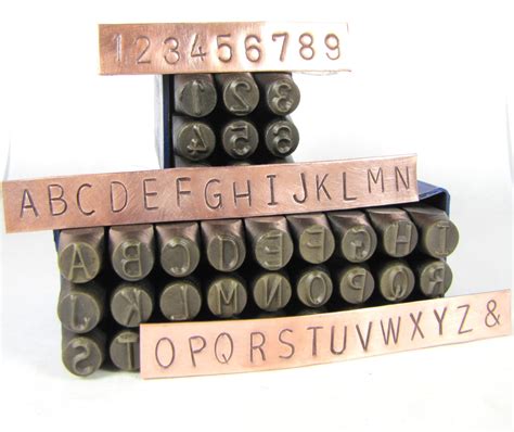 Huge 8mm 5 16 Metal Alphabet Stamps Letters Numbers For Hand Etsy