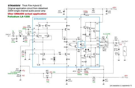 Uher UMA 400 Palladium LA 1200 Schematic Detail Left Power With