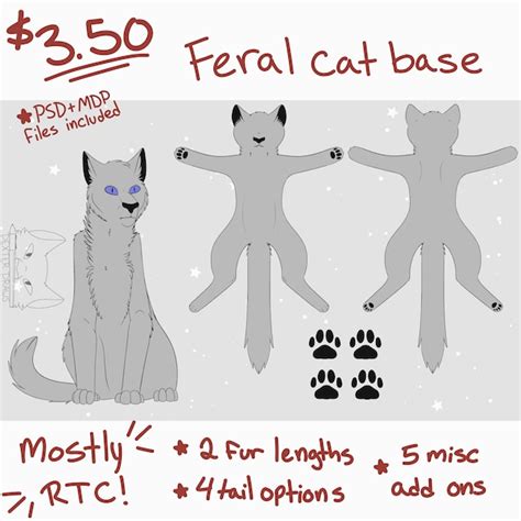 Warrior Cats Reference Sheet Base Etsy