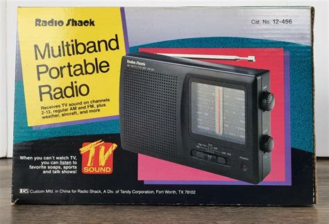 Radioshack Multiband Am Fm Tv Air Vhf Wx Radio Model Console