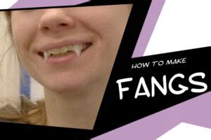 Tutorial How To Make Vampire Fangs For Cosplay