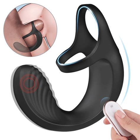 Vibrating Cock Ring Sperm Lock Ring Testicular Stimulator Prostate Mas Pumpy Joy