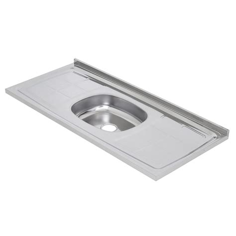 Pia de Cozinha Aço Inox Cinza 120cm Bali Ghel Plus Leroy Merlin