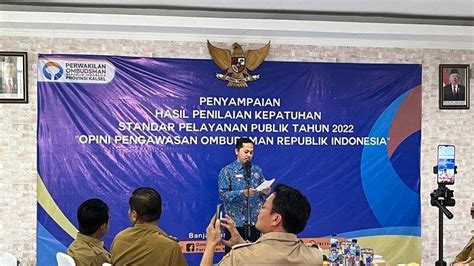 Ombudsman Kalsel Sampaikan Hasil Penilaian Pelayanan Publik Pemko