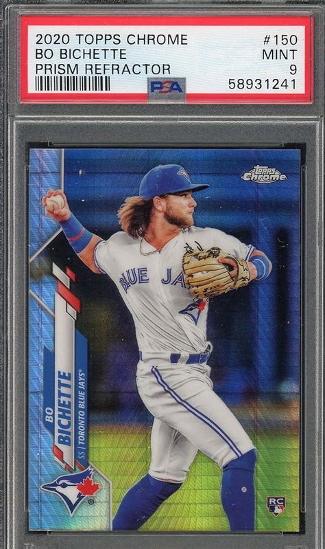 Amazon Bo Bichette Topps Chrome Prism Refractor Rookie Card