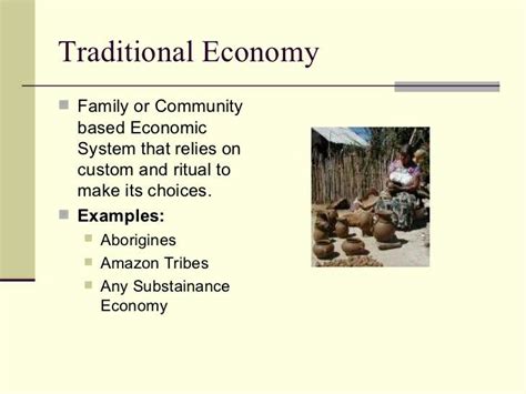 Traditional Economy Economic Systems Amazon Tribe