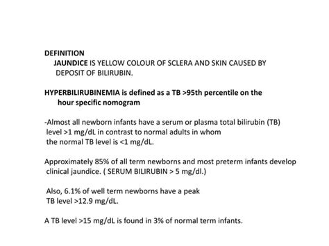 Neonatal Hyperbilirubinemia Ppt