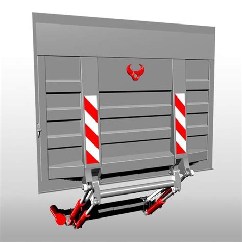 Truck Tail Lift Plate 2000kg Aluminum Hydraulic Truck Tailgate Lift