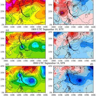 Spatial distributions of the ERA5 reanalysis (left panels) and ...