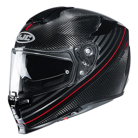 HJC RPHA 70 Artan Carbon Red MC1 Motorcycle Helmets From Custom Lids UK