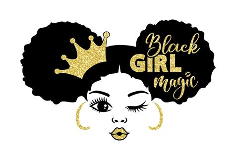 Black Girl Magic Svg Black Queen Svg Black Girl Svg Princess Svg