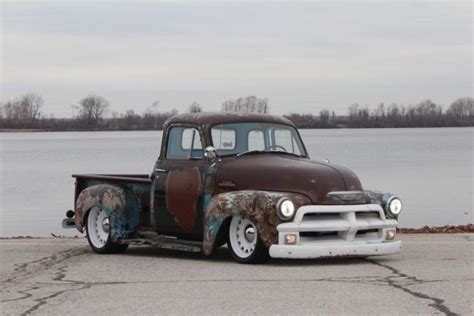 1954 Chevy 3100 5 Window Restomod Rat Rod Ls V8 Auto Ps Pdb Patina Hot