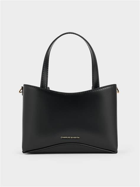 Black Mini Sybill Tote Bag - CHARLES & KEITH VN