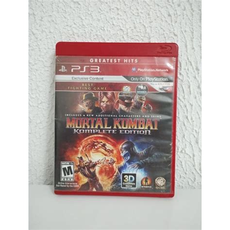 Mortal Kombat 9 Komplete Edition P S 3 Mídia Física Shopee Brasil