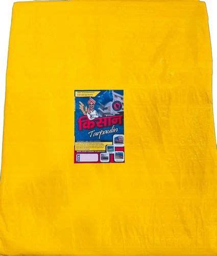 Waterproof Woven Gsm Kisaan Yellow Hdpe Laminated Tarpaulin For