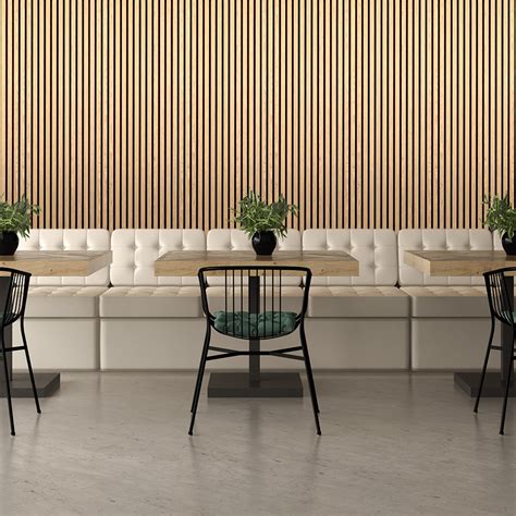 Acoosti Oak Wood Slat Acoustic Wall Panel Fwdirect