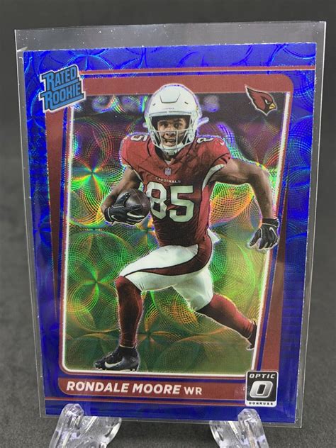 Rondale Moore Sp Rated Rookie Card Rc Donruss Optic Football Blue