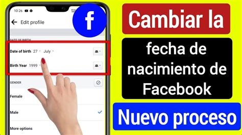 C Mo Cambiar La Fecha De Nacimiento En Facebook Cambio De Cumplea Os De