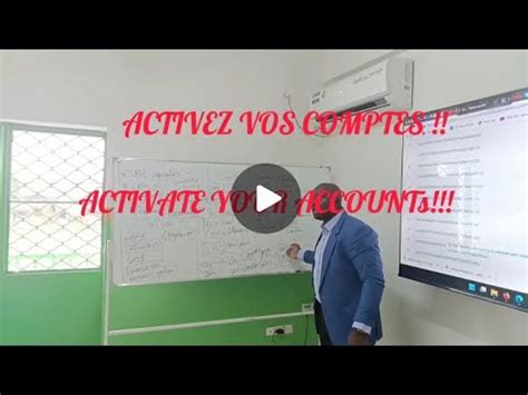 Activez Vos Comptes Activate Your Accounts Youtube