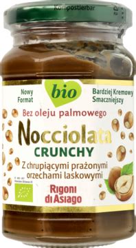 NOCCIOLATA Crunchy krem z orzechów laskowych i kakao BIO 250 g