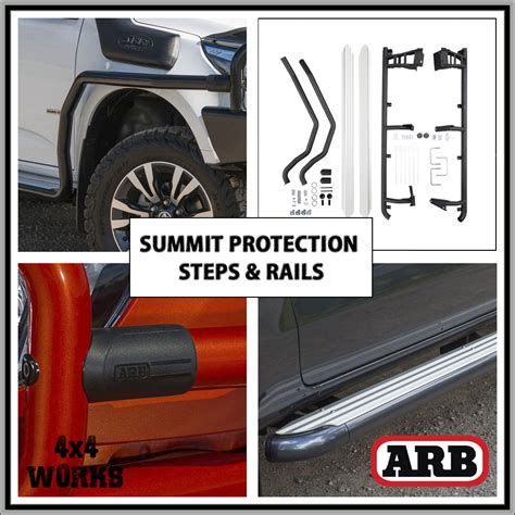 Arb Summit Protection Side Steps And Rails Mitsubishi L Series Mq