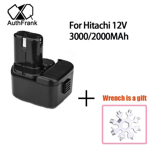 12V 3000 2000MAh Battery For Hitachi EB1214S EB1220BL EB1212S WR12DMR