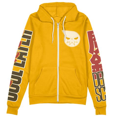 Soul Evans Soul Eater Streetwear Zip Hoodie Jacket - Anime Ape