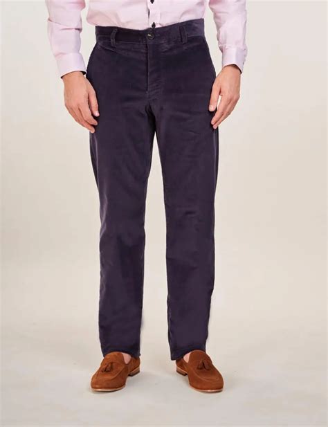 Mens Navy Cords Navy Corduroy Trousers For Men By Paul Brown