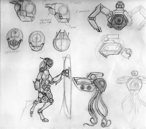 Joshua D. Altobelli's Art: Some More Robot Sketches & Anime Boston Plans