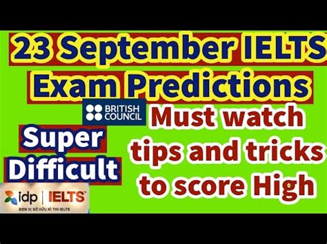 September Ielts Test Predictions September Ielts Predictions