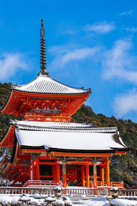 Kiyomizu Dera Temple Nishi Gate Gate Of West Sanjunoto Three Story