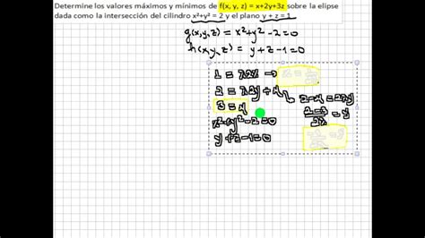 Multiplicadores Lagrange Con Restricciones Youtube