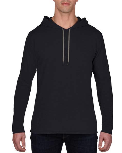 Adult 987 Lightweight Long Sleeve Hooded Tee