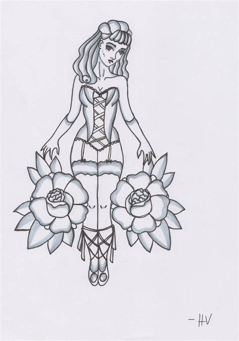 Pin Up Girl Tattoo Design By Hannavaide On Deviantart