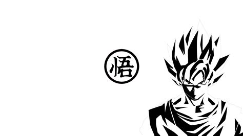 Black And White Goku Wallpapers Top Free Black And White Goku Backgrounds Wallpaperaccess