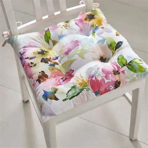 Dunelm Sophia Floral Seat Pad Cheap Cushions Store