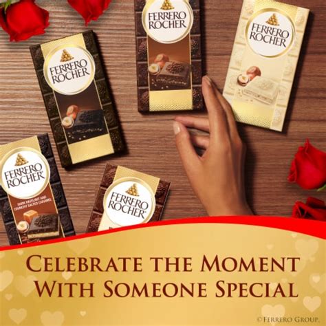 Ferrero Rocher Premium Chocolate Bar Dark Chocolate Hazelnut And