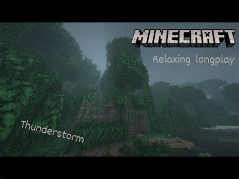 Minecraft Thunderstorm Longplay No Commentary ASMR For Sleeping