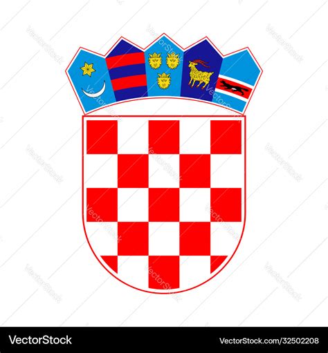 Coat arms croatia Royalty Free Vector Image - VectorStock