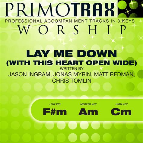 ‎lay Me Down Worship Primotrax Performance Tracks Ep Album By