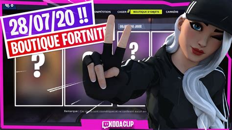 🌐 Boutique Fortnite Du 28 Juillet 2020 Youtube