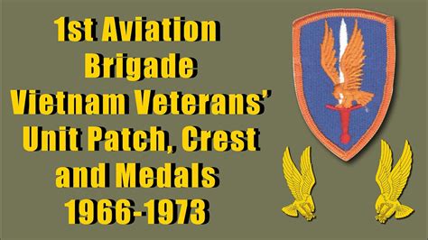 First Aviation Brigade Vietnam Veterans Unit Patch Ssi Unit Crest