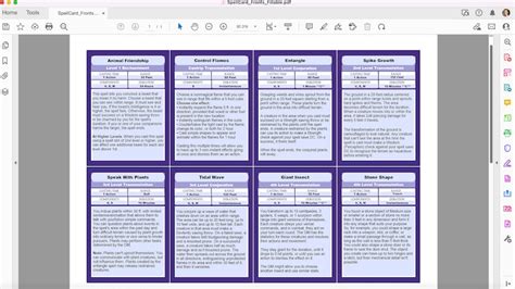 Dnd Printable Spell Cards