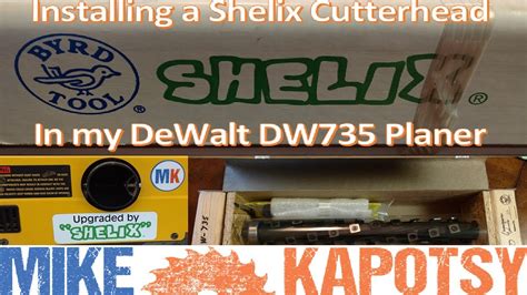 Installing A Byrd Shelix Helical Cutterhead In My Dewalt Dw Planer