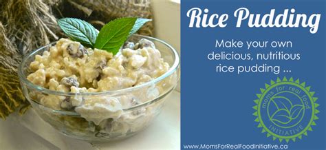 Moms For Real Rice Pudding Recipe